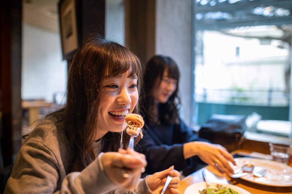 woman eating